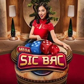 Mega Sic Bac online game logo by Pragmatic Play on casinoslotsgem.uk