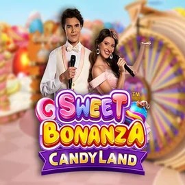 Sweet Bonanza Candy Land Live slot visual from Pragmatic Play available on casinoslotsgem.uk